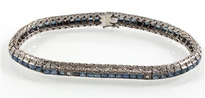 Diamant Saphirarmband - Klenoty