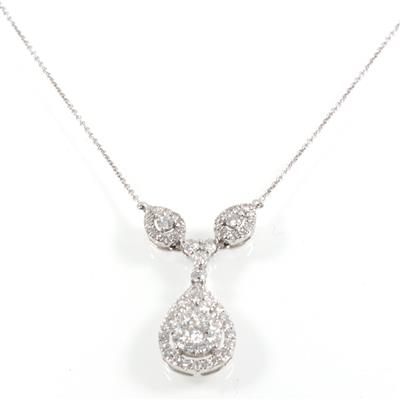 Diamantcollier zus. 0,95 ct - Gioielli