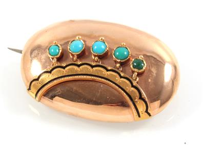 Türkisbrosche - Jewellery