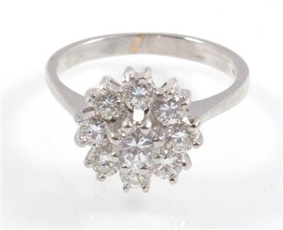 Brillantring zus. ca. 0,85 ct - Schmuck Abendauktion