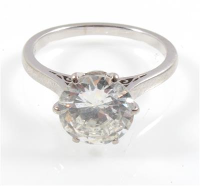 Brillantsolitär ca. 2,85 ct - Schmuck Abendauktion