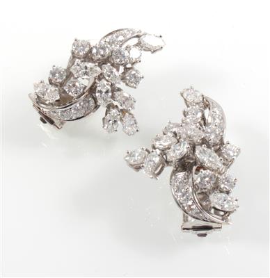 Diamantohrclips zus. ca. 6,10 ct - Jewellery