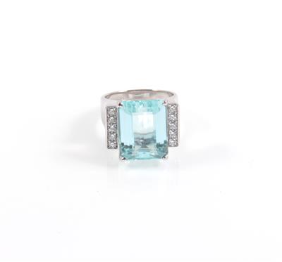 Brillant Aquamarinring - Jewellery