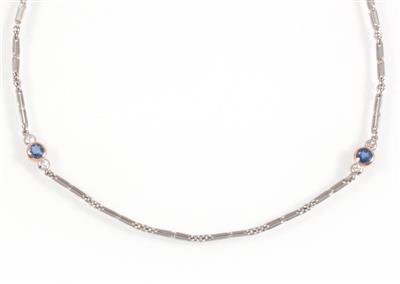 Diamant Saphirhalskette - Jewellery