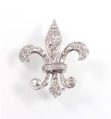 Diamantbrosche Bourbonenlilie - Jewellery