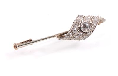 Diamantbrosche zus. ca. 0,55 ct - Jewellery