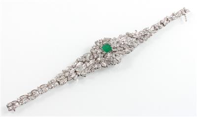 Diamant Smaragdarmband - Klenoty