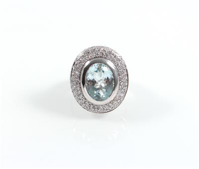 Brillant Aquamarinring - Jewellery