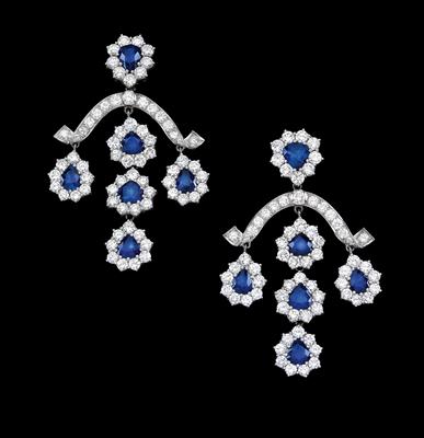 Brillant Saphirohrgehänge - Jewellery