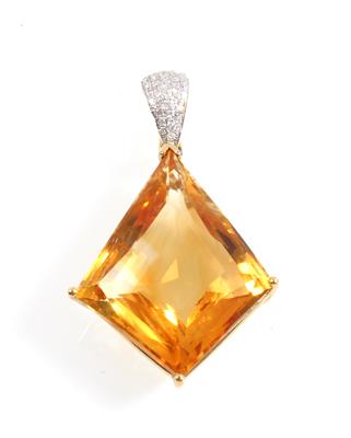 Citrinanhänger 19,59 ct - Schmuck Summersale