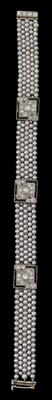Art Deco Diamant Orientperlen-armband - Klenoty