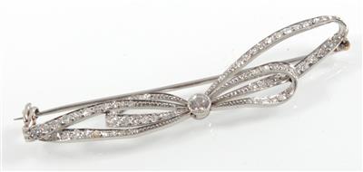 Diamantbrosche Masche zus. ca. 1,10 ct - Jewellery
