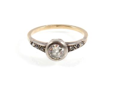 Diamantdamenring zus. ca. 0,55 ct - Gioielli