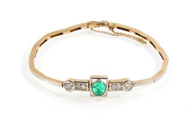 Diamant Smaragdarmband - Jewellery