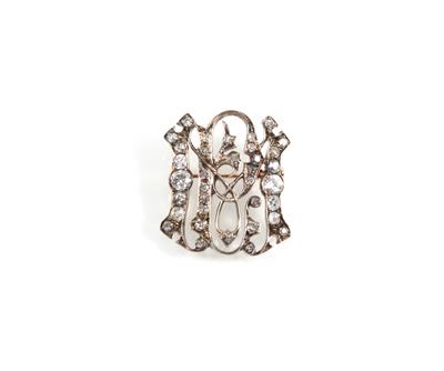 Diamantbrosche zus. ca. 2,10 ct - Schmuck