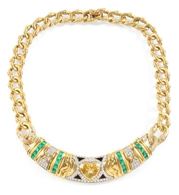 Brillantcollier zus. ca. 4,20 ct - Gioielli