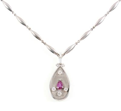 Diamant Rubincollier - Weihnachtsauktion Juwelen