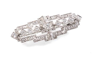 Diamantbrosche zus. ca. 1,30 ct - Weihnachtsauktion Juwelen