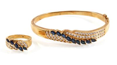 Brillant Saphir Damenschmuckgarnitur - Jewellery