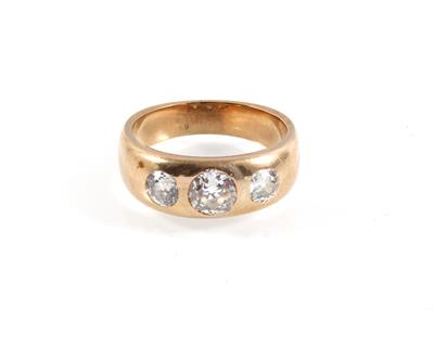 Brillantallianzring zus. ca. 1,60 ct - Schmuck Abendauktion