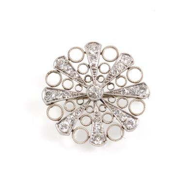 Diamantbrosche zus. ca. 1,10 ct - Schmuck Abendauktion