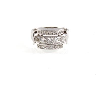 Diamantdamenring zus. ca. 0,65 ct - Klenoty