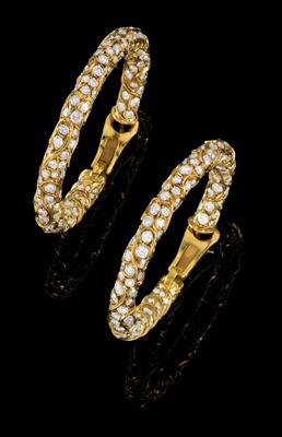 Bulgari Brillantcreolen zus. ca. 14 ct - Gioielli