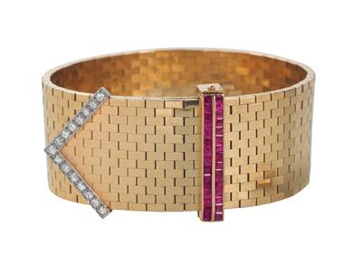 Diamant Rubinarmband - Gioielli