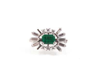 Diamant Smaragdclip - Klenoty