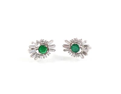 Diamant Smaragdohrschrauben - Jewellery