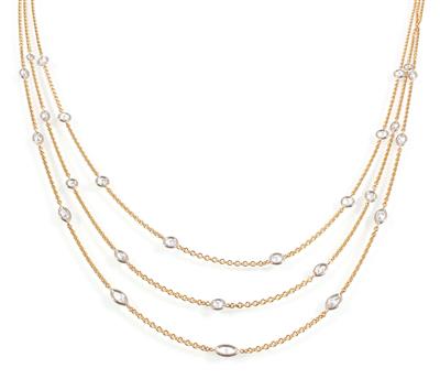 Diamantcollier zus. ca. 3,70 ct - Alles Walzer - Exklusives zur Ballsaison