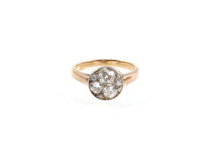 Diamantdamenring zus. ca. 0,80 ct - Jewellery