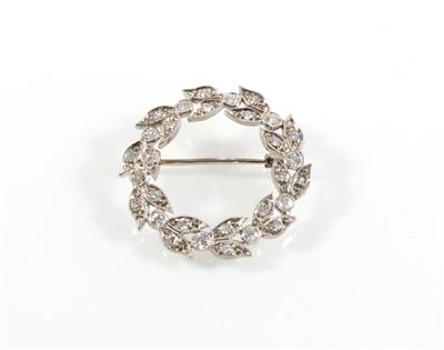 Diamantbrosche zus. ca. 0,75 ct - Jewellery