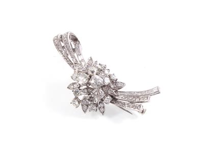 Diamantbrosche zus. ca. 4,50 ct - Jewellery