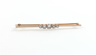 Diamantbrosche zus. ca. 0,70 ct - Jewellery