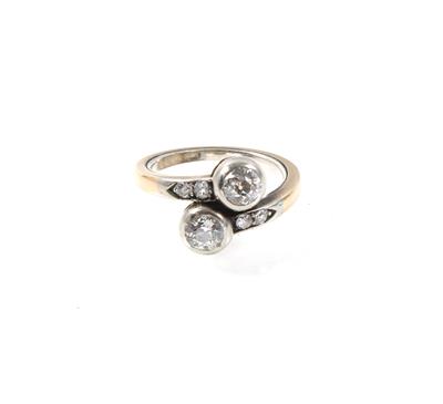 Diamantdamenring zus. ca. 1,00 ct - Schmuck Abendauktion