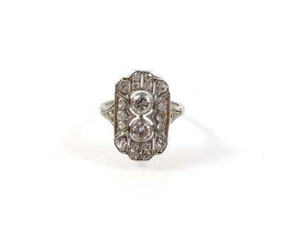 Brillant-Diamantring zus. ca. 0,95 ct - Klenoty