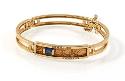 Designer Brillant Saphir Armkette - Jewellery