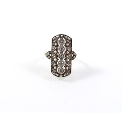 Diamantdamenring zus. ca. 0,50 ct - Jewellery