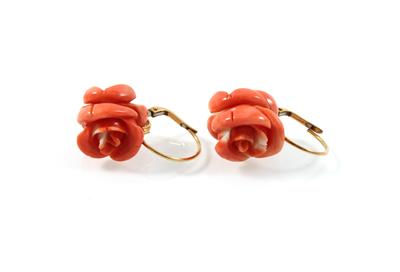 Korallenohrgehänge - Jewellery