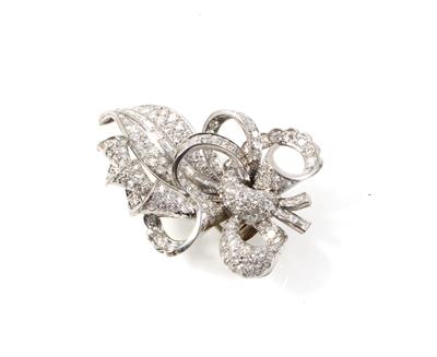Diamantbrosche zus. ca.4,50 ct - Jewellery