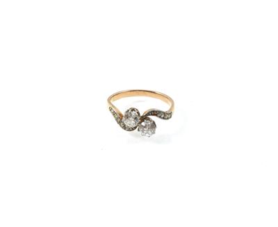 Altschliffdiamanring zus. ca. 0,60 ct - Erlesener Schmuck