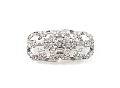 Diamantbrosche zus. ca.4,50 ct - Erlesener Schmuck