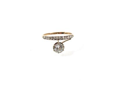 Diamantdamenring zus. ca. 1,05 ct - Gioielli