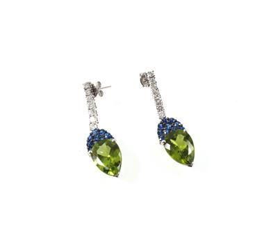 Peridotohrgehänge zus.10,27 ct - Klenoty