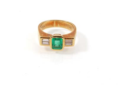 Diamant Smaragdring - Gioielli