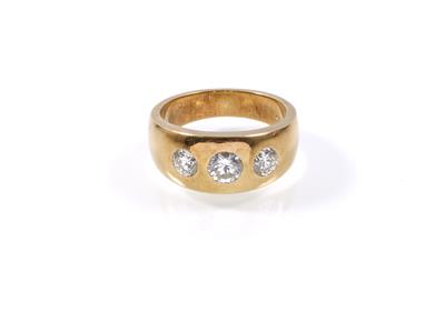 Brillantring zus. ca. 1,30 ct - Erlesener Schmuck