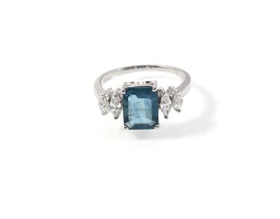 Diamant Saphirring - Erlesener Schmuck