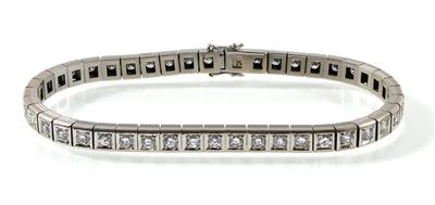 Brillantarmband zus. ca. 3 ct - Vánoční aukce - Klenoty