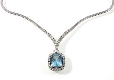 Diamant Aquamarincollier - Vánoční aukce - Klenoty